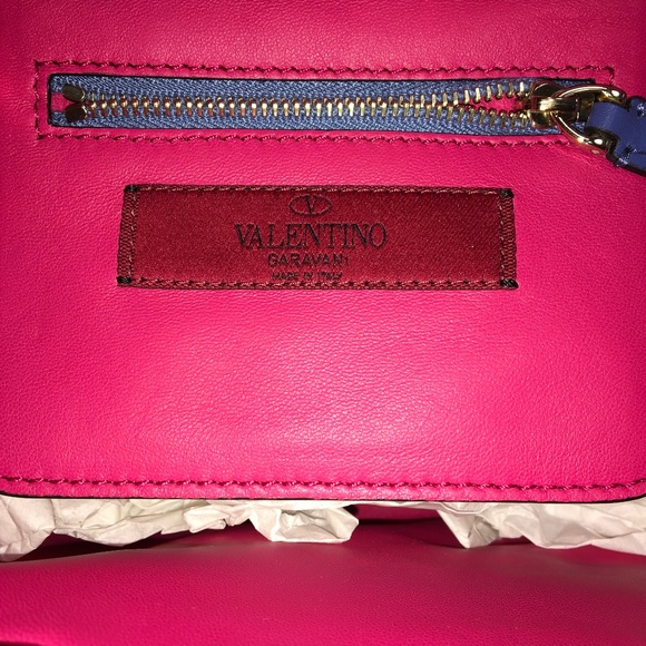 Valentino Mini Colorblock Leather Tote - Picture 3 of 11